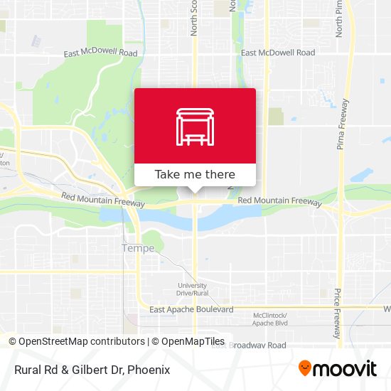Mapa de Rural Rd & Gilbert Dr