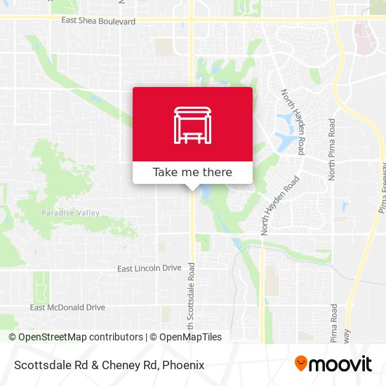 Scottsdale Rd & Cheney Rd map