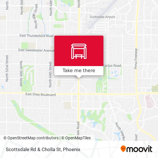 Mapa de Scottsdale Rd & Cholla St
