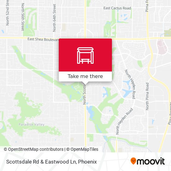 Scottsdale Rd & Eastwood Ln map