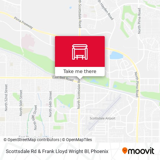 Mapa de Scottsdale Rd & Frank Lloyd Wright Bl
