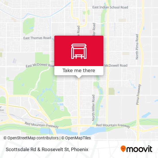 Mapa de Scottsdale Rd & Roosevelt St