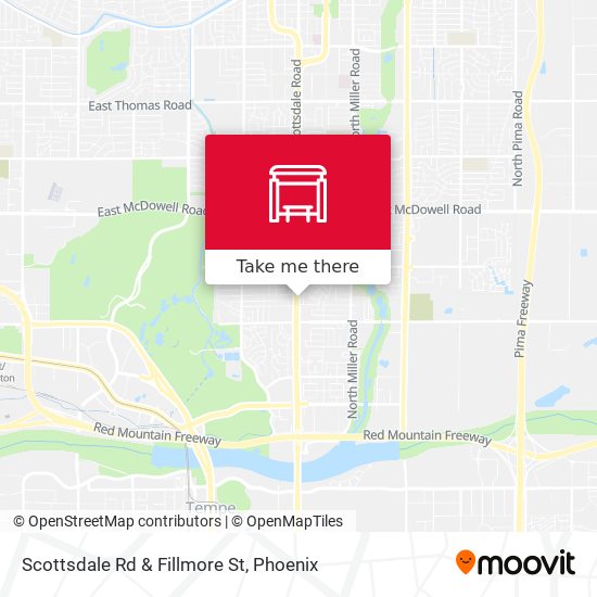 Scottsdale Rd & Fillmore St map