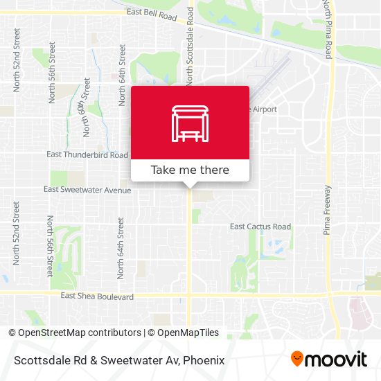 Scottsdale Rd & Sweetwater Av map