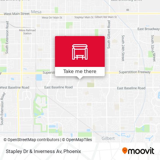 Mapa de Stapley Dr & Inverness Av