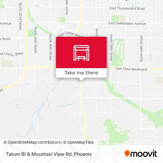 Tatum Bl & Mountain View Rd map
