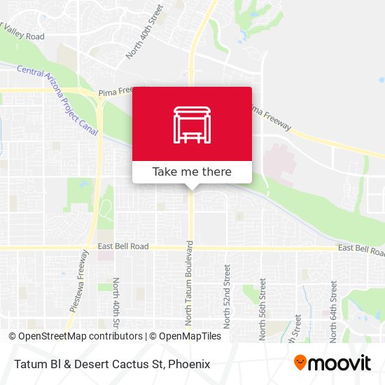 Tatum Bl & Desert Cactus St map
