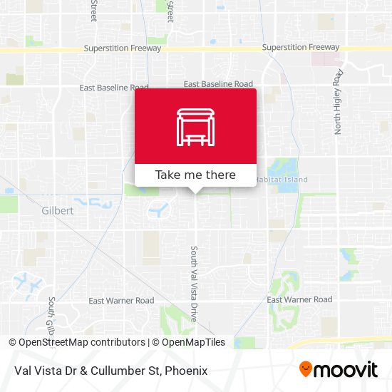 Val Vista Dr & Cullumber St map