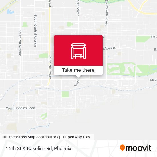 16th St & Baseline Rd map