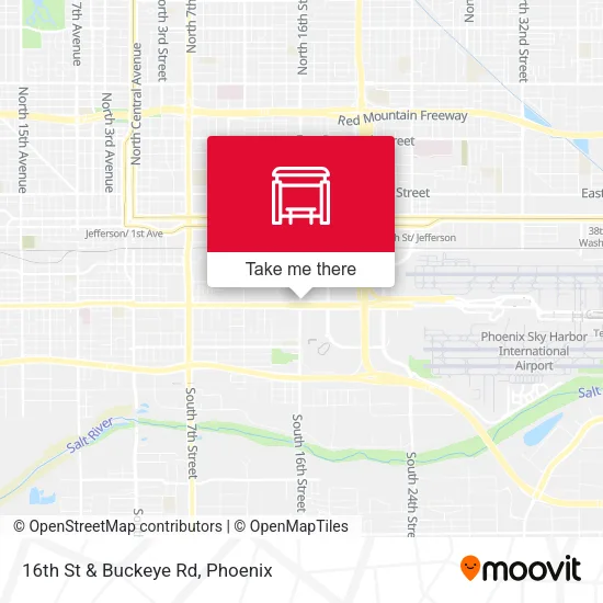 16th St & Buckeye Rd map