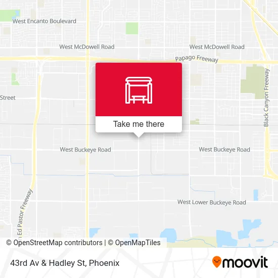 43rd Av & Hadley St map