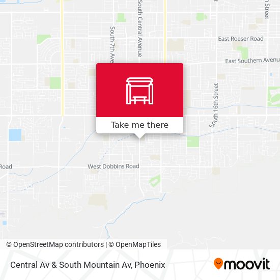 Central Av & South Mountain Av map