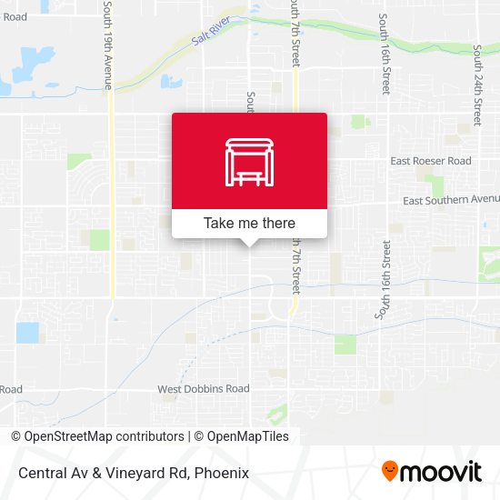 Central Av & Vineyard Rd map