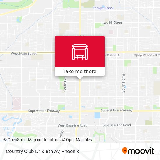 Mapa de Country Club Dr & 8th Av