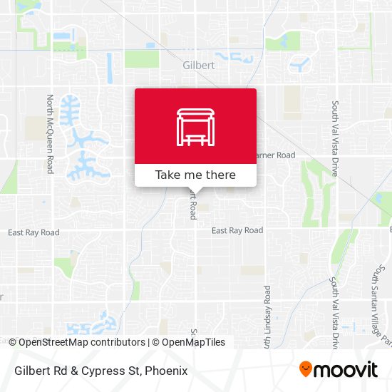 Mapa de Gilbert Rd & Cypress St