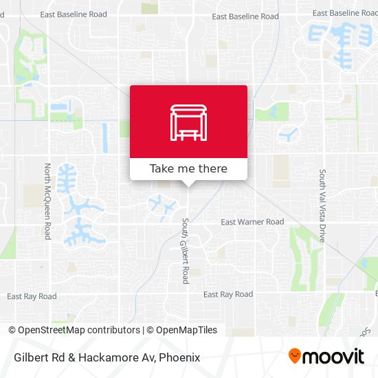 Gilbert Rd & Hackamore Av map