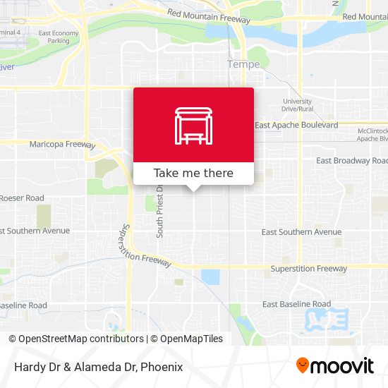 Mapa de Hardy Dr & Alameda Dr