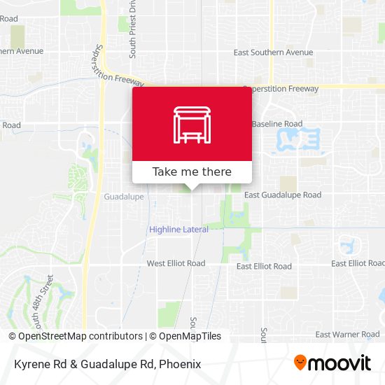 Kyrene Rd & Guadalupe Rd map