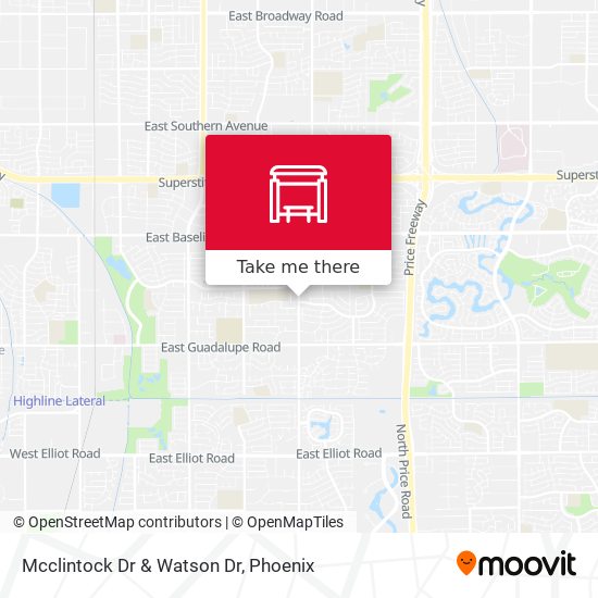 Mapa de Mcclintock Dr & Watson Dr