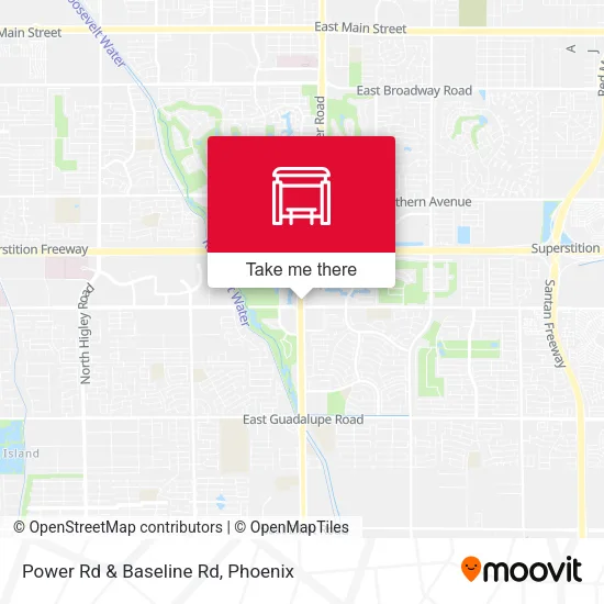Power Rd & Baseline Rd map