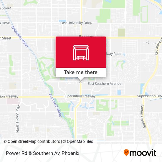 Mapa de Power Rd & Southern Av