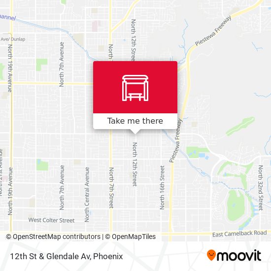 Mapa de 12th St & Glendale Av