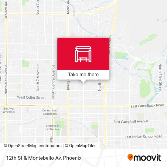 12th St & Montebello Av map
