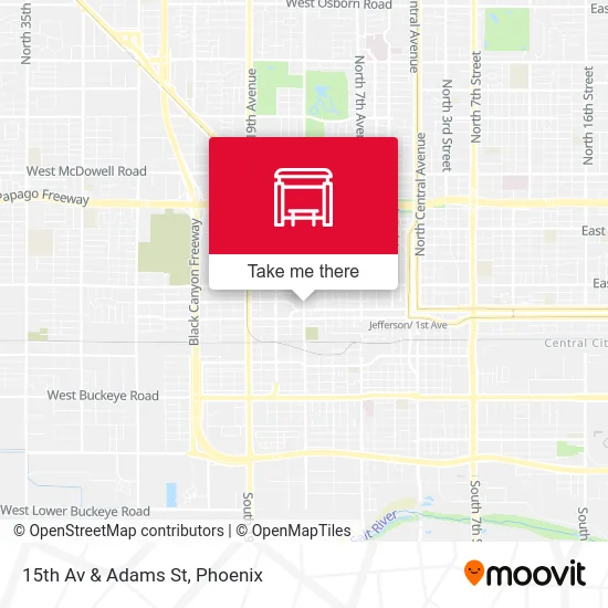 15th Av & Adams St map