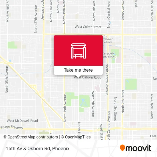 15th Av & Osborn Rd map