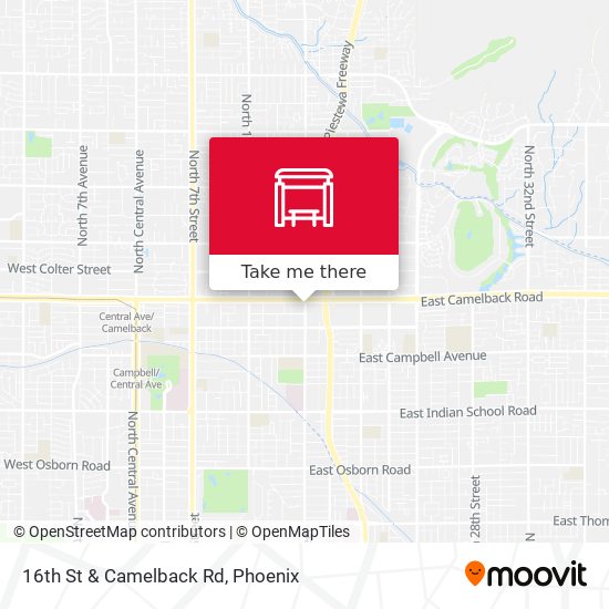 Mapa de 16th St & Camelback Rd