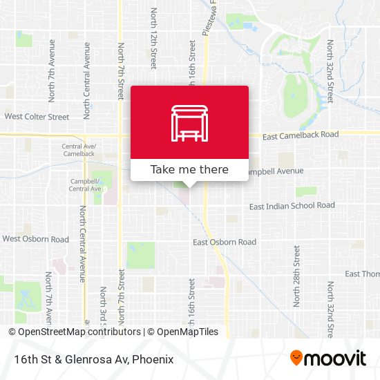 Mapa de 16th St & Glenrosa Av