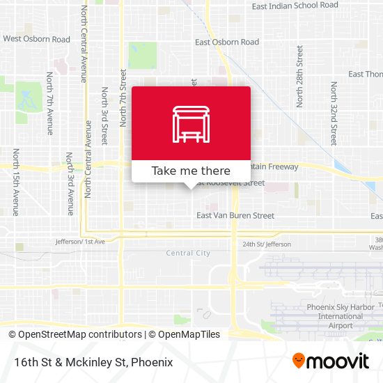 Mapa de 16th St & Mckinley St