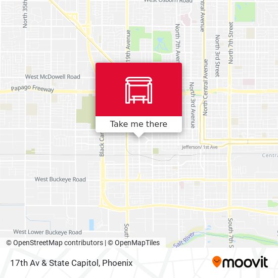 17th Av & State Capitol map