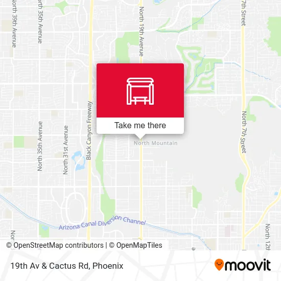 19th Av & Cactus Rd map