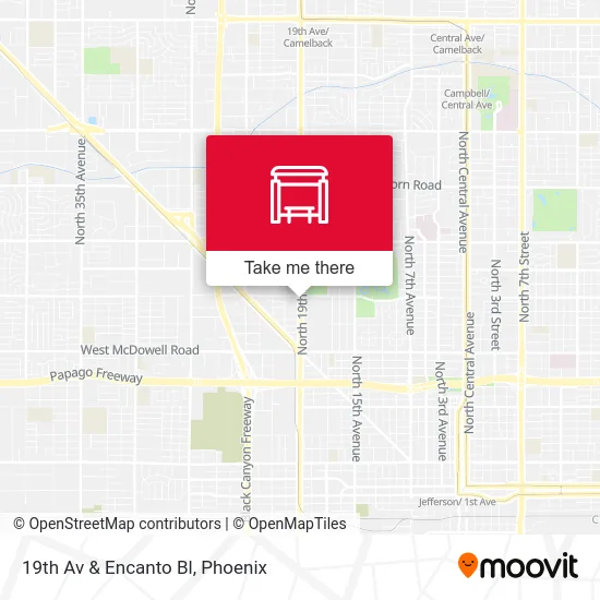 19th Av & Encanto Bl map