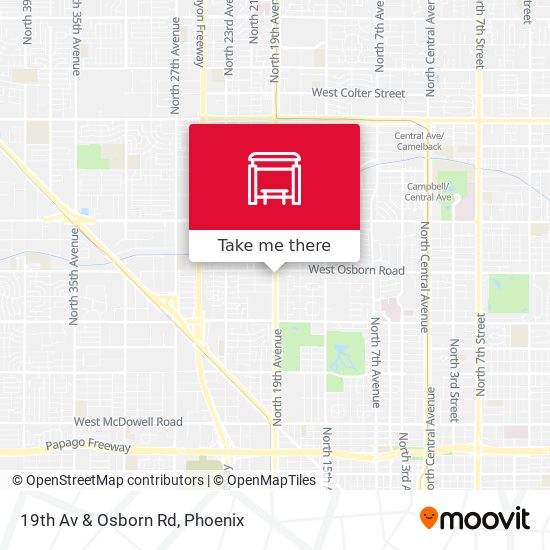 19th Av & Osborn Rd map