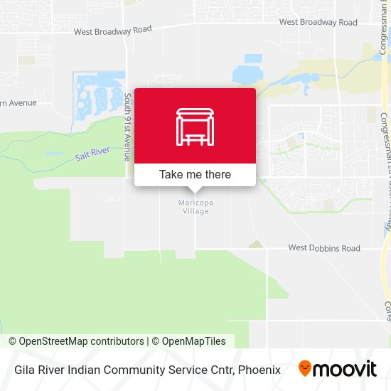 Gila River Indian Community Service Cntr map