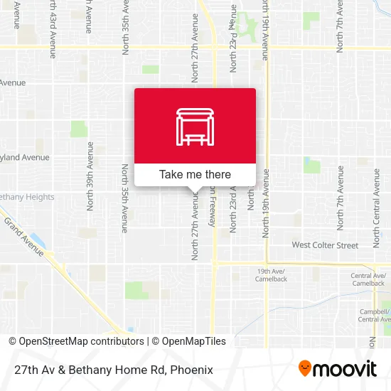 Mapa de 27th Av & Bethany Home Rd