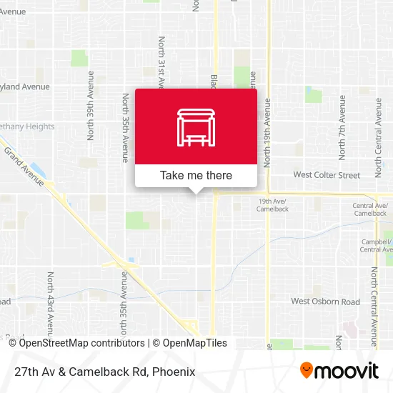 Mapa de 27th Av & Camelback Rd