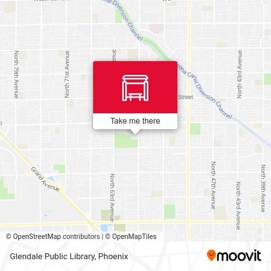 Glendale Public Library map