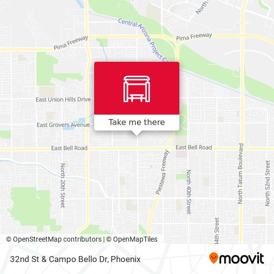 32nd St & Campo Bello Dr map