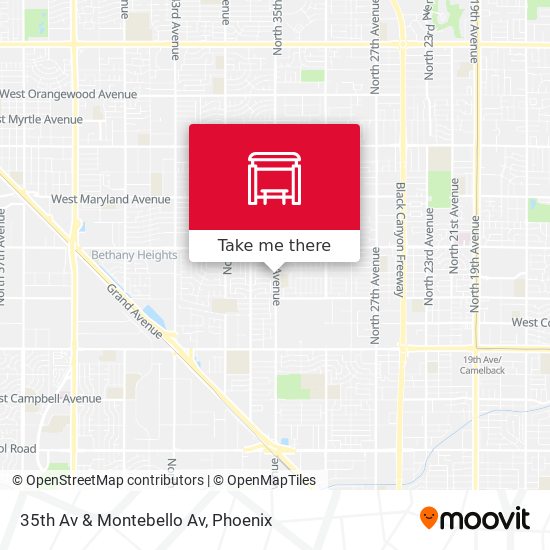 35th Av & Montebello Av map