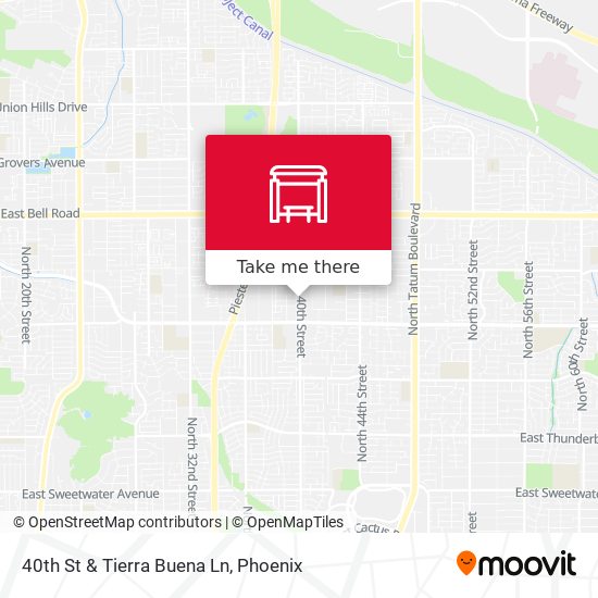 40th St & Tierra Buena Ln map