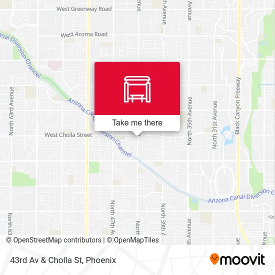 Mapa de 43rd Av & Cholla St