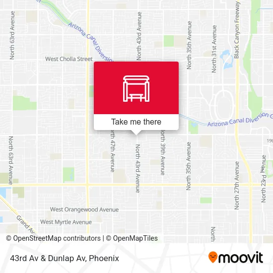 43rd Av & Dunlap Av map