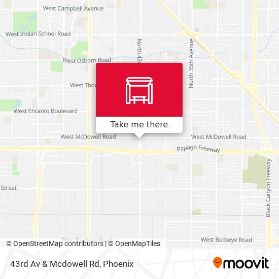 43rd Av & Mcdowell Rd map