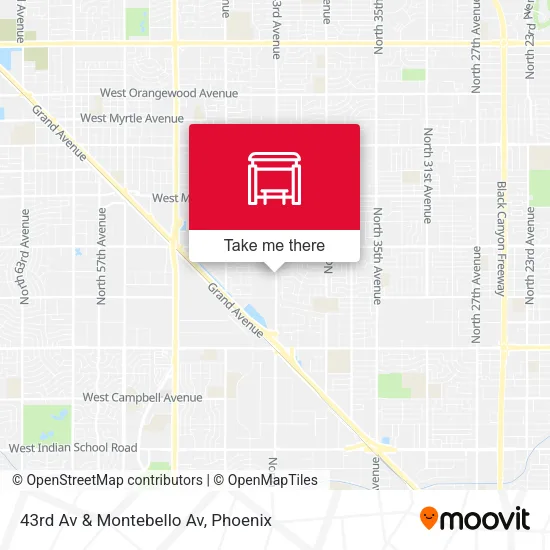 43rd Av & Montebello Av map