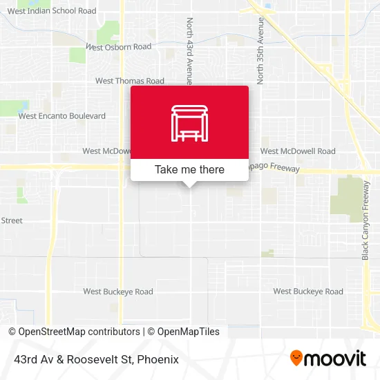 Mapa de 43rd Av & Roosevelt St
