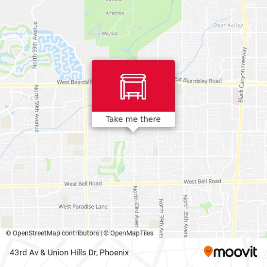 43rd Av & Union Hills Dr map