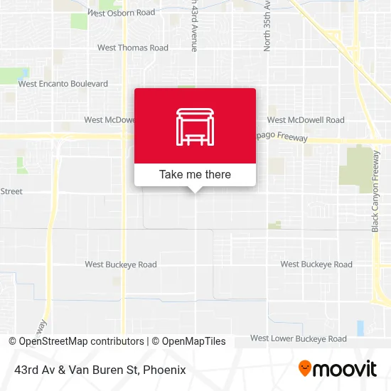43rd Av & Van Buren St map